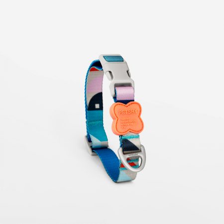 Petshub-Petshy Modern Multi Coloured Nylon Dog Collar-3