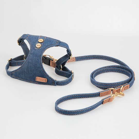 Petshub-Puppytie-Washed-Denim-harness-and-leash-Regular-price-1