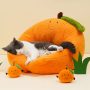 Petshub-ZEZE Orange Soft Pet Bed-3